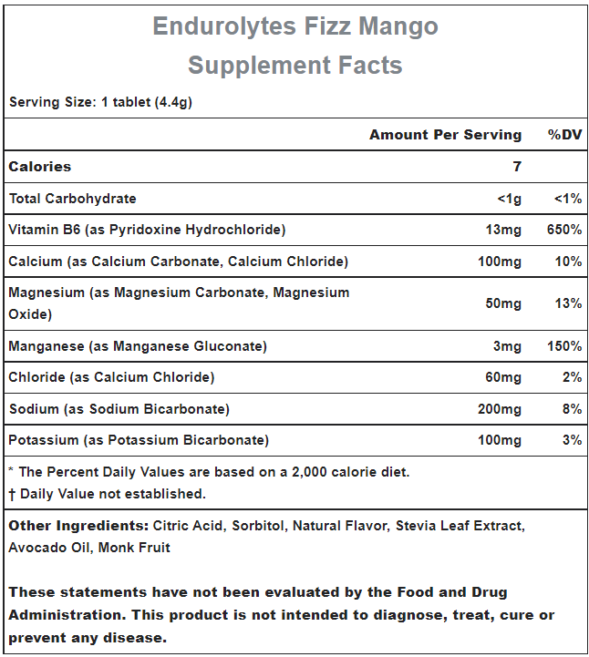 Hammer Nutrition Endurolytes FIZZ Bruistabletten (200 mg natrium) - Image 11