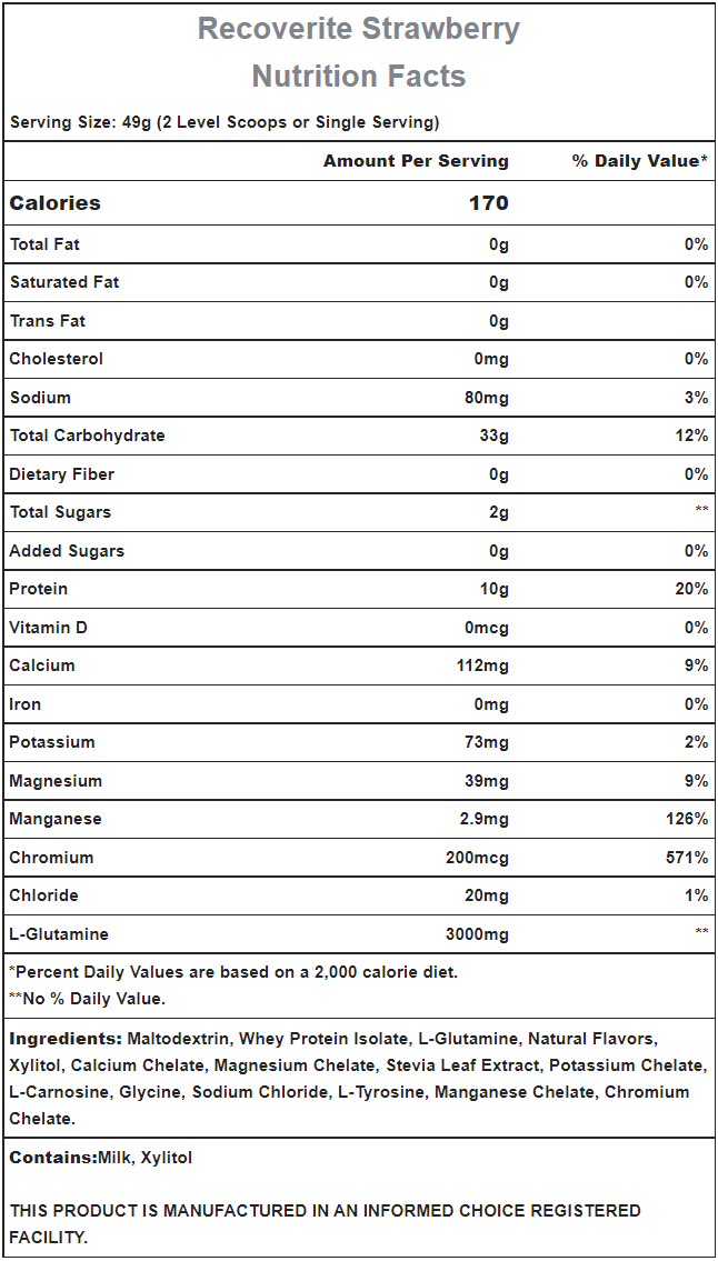 Hammer Nutrition | Recoverite 2.0 | Post-Workout Recovery Drink | 10 Gram Proteïne - Image 7